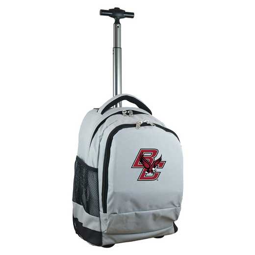 CLBCL780-GY: NCAA Boston College Eagles Wheeled Premium Backpack
